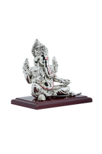 Load image into Gallery viewer, Silver Ganpati Wooden
