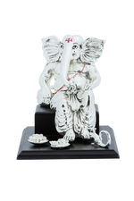 Load image into Gallery viewer, Silver Ganesh ji sitting
