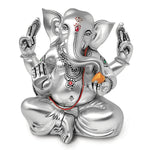 Load image into Gallery viewer, Glossy Ganesha (h-14 cm)- Silver
