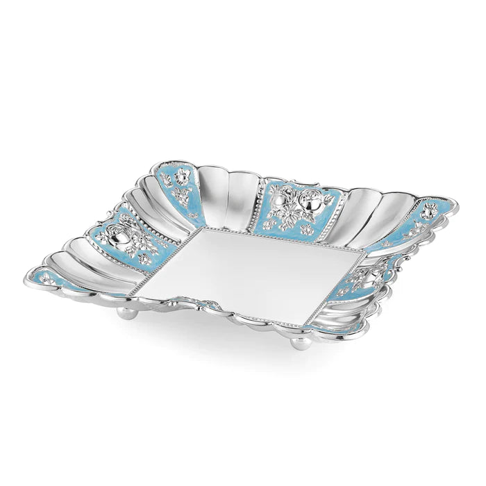 Square Enamel Tray - Sky Blue