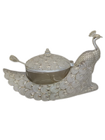 Load image into Gallery viewer, Peacock Sugar Pot
