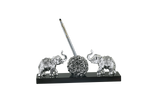 Load image into Gallery viewer, Silver Plated ELEPHANT PEN STAND
