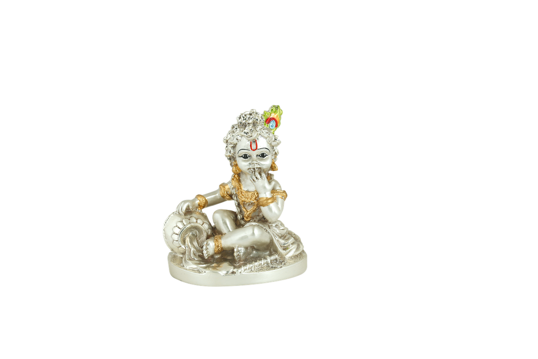 Silver Plated LADOO GOPAL