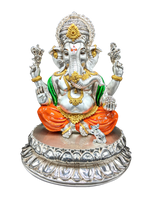 Load image into Gallery viewer, GANESHA ON LOTUS BASE 10&quot;
