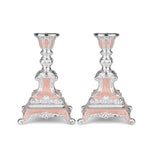 Load image into Gallery viewer, Set of 2 Enamel Candle Stand - Peach
